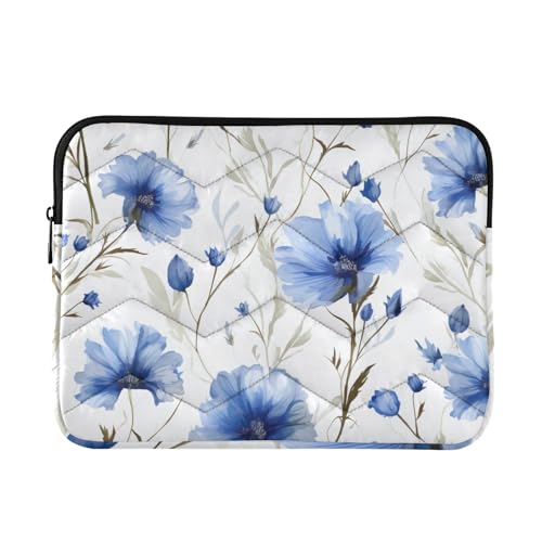 Funda para Laptop 13-14 Pulgadas Azul Wildflowers