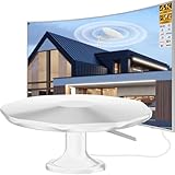 Antenne TV extérieure Puissante - Sans abonnement mensuel pour économiser durablement：Bénéficiez gratuitement des chaînes TNT locales (actualités, sport, météo) et remplacez les abonnements câble ou satellite onéreux. Le nombre de chaînes dépend de la couverture signal régionale.