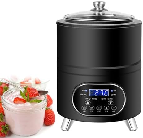 12L Yogurt Maker Machine with LED Display, 360° Constant Temperature Fermentation for Homemade Yogurt, Natto, Rice Wine - Easy, Efficient & Versatile Home Kitchen Appliance