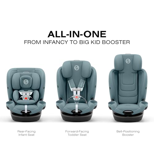 Image of Callisto G 360 Rotating All-in-One Convertible Car Seat - Stormy Blue