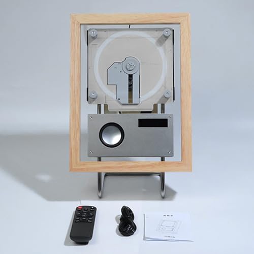 Lettore CD con Bluetooth, USB, FM e Aux - Montabile a Parete Desktop Music Frame per la casa e l'ufficio Decor