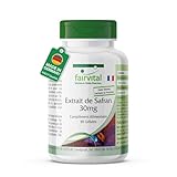 Fairvital | Extrait de Safran 30mg - 90 capsules avec acide pantothénique, vitamine B6 et vitamine B12 - cure de 3 mois - Végan | Fairvital
