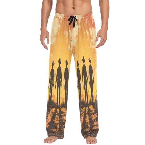 Pantalon pyjama homme coton cowboys rétro vêtement nuit XXL