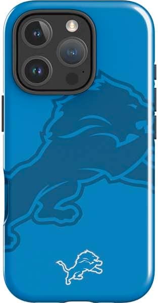 Skinit Impact Phone Case Compatible with iPhone 16 Pro Max - Officially Licensed NFL Detroit Lions Vintage Design