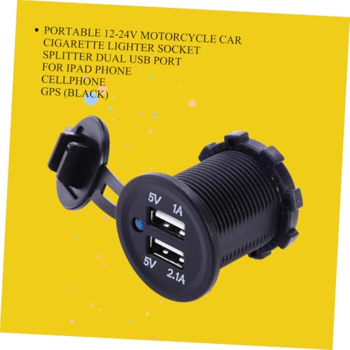 Cargador mechero coche dual USB impermeable PRETYZOOM para móvil 5