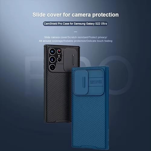 Image of iFAST Premium Back Cover Case Compatible with Galaxy S24 Ultra Soft Shokproof TPU and Hard Polycarbonate (PC) (Slider | Blue)