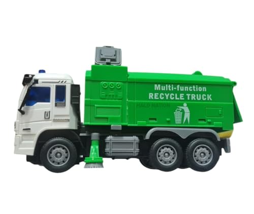 Image of HALO NATION Remote Control Dump Truck with 27MHz 4 Channel Remote RC Garbage Truck City Sanitation Dumper Truck Toy with Rechargable Battery