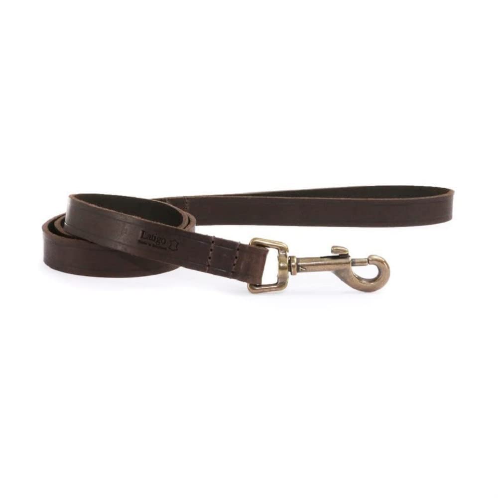 Ancol Latigo Leather Dog Lead Havana 100cm x 1.9cm, Pet Accessories 107880
