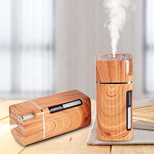 Miniatura 6 de Humidificador de escritorio de 10.1 fl oz, humidificador de aire portátil USB con luz, humidificador ultrasónico de escritorio, mini humidificador