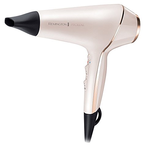Remington Sèche-cheveux Ionique [Technologie OptiHeat] PROluxe (2400W, moteur AC longue durée, tenue 24 H & résultat salon, 3...
