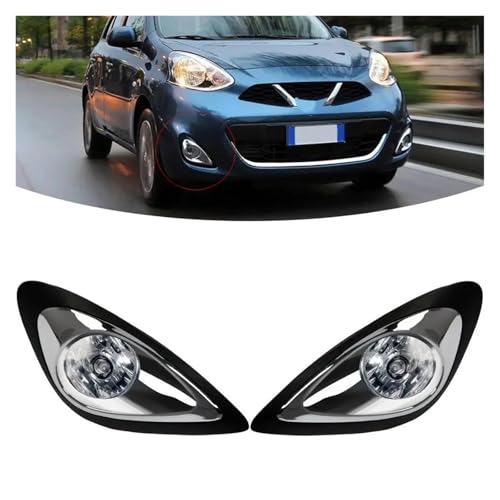 Plus peur du brouillard en Nissan Micra : optique halogène et cache chromé avant 2013-2016 - 2