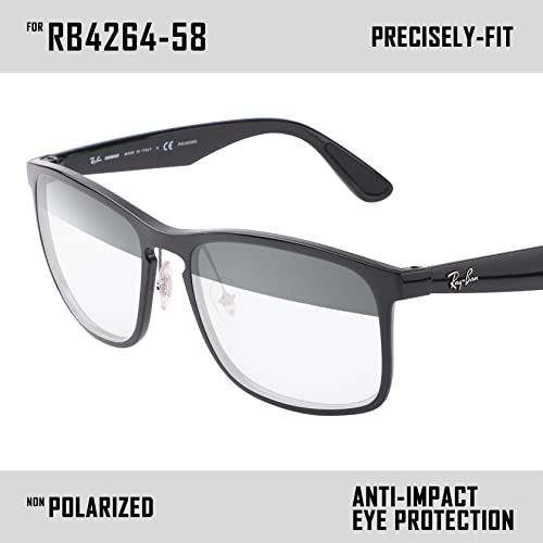 Image of Polarized Replacement Lenses for Ray-Ban Chromance RB4264 58mm Sunglass
