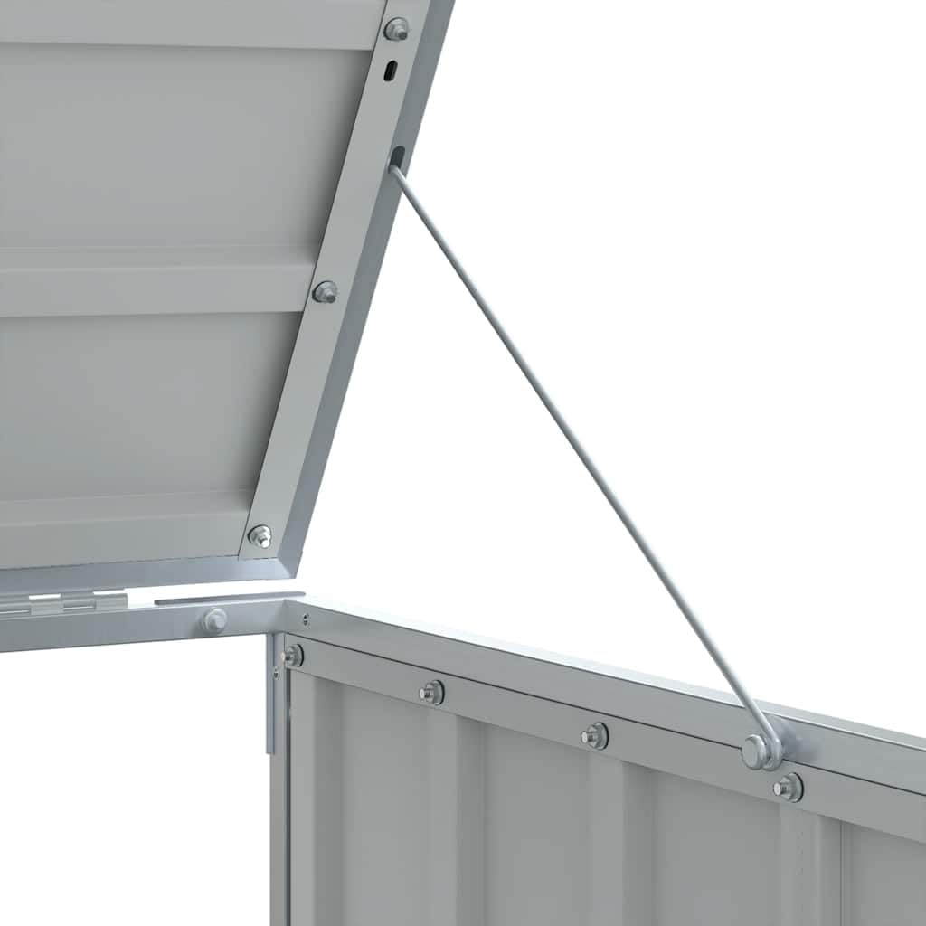 vidaXL Mülltonnenbox für 1 Tonne Anthrazit 72x81x115 cm Stahl