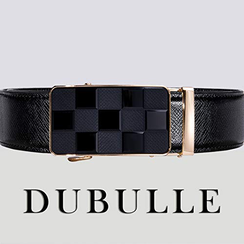 Image of Dubulle Men's Ratchet Belt Gold /Black /Red /Green /Blue /White Automatic Buckle Business Casual Belt Gift - Adjustable Fit