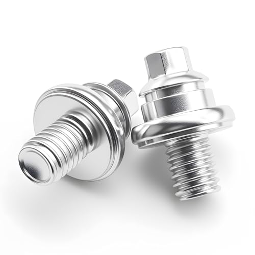 HABNVUON 2PCS Side Battery Terminal Bolts, Battery Post, 3/8
