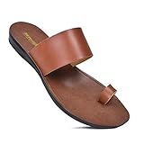 Aerosoft Veawil Women’s Comfortable Toe Ring Flat Slip on Sandals with Arch Support (US 10, Veawil...