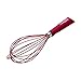 Cake Boss Stainless Steel Tools and Gadgets Balloon Whisk with Silicone Overmold, 10-Inch, Red