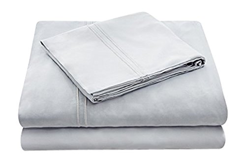 MALOUF Woven 100% Rayon from Bamboo Pillowcase Set-2-pc Set-Queen-Ash