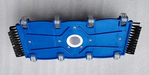 Image of Flaner Professional 15.5 INCH Weighted Flexible Swimming Pool Vacuum Head with Side Brushes, Swivel Hose Connection, EZ Clip Handle - Heavy Duty, Clean Floor Debris
