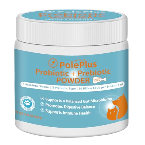 PolePlus Probiotics for Dogs & Cats - 10 Billion CFU,