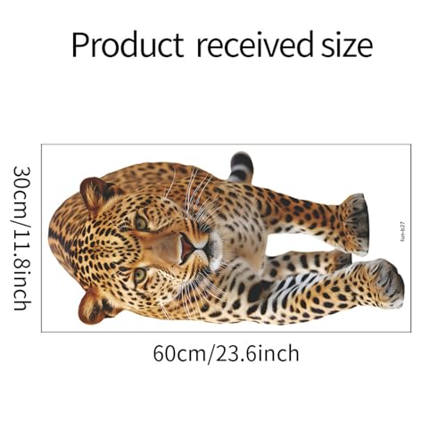 Vinilos decorativos adhesivos de leopardo 3D impermeables Achang miniatura 2