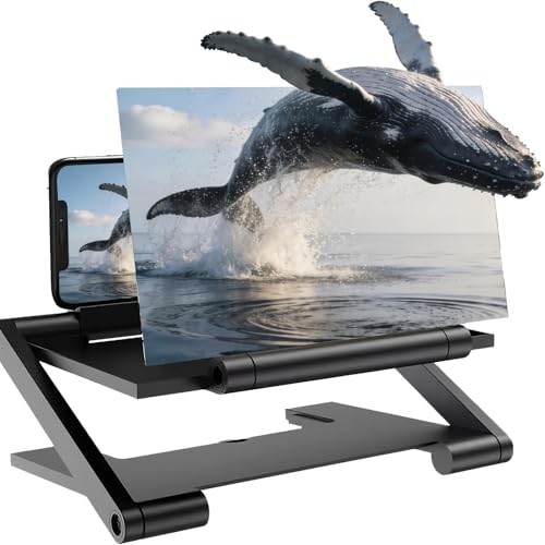 Suporte de ampliador de tela de telefone com amplificador de vídeo HD, design deslizante de gaveta de celular, ampliador de tela móvel para filmes, vídeos, jogos, acessório móvel universal para todos