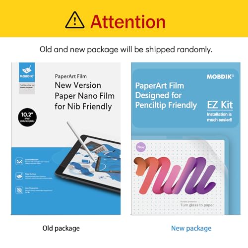 MOBDIK 2 Pack Paper Screen Protector Compatible with iPad 9th/8th/7th Generation (10.2-Inch, 2021/2020/2019), Crafted for Natural Writing, Anti Glare with Easy Installation Kit - Image 7