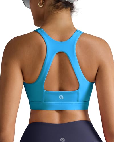 Image of RUNNING GIRL Sports Bras for Women High Support,Racerback Supportive Molded Cup Sports Bra with Sewn in Pads