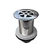 Price comparison product image Bathroom Waste Plug Stainless Flush Mounting Gated None Slotted Basin Sink Waste