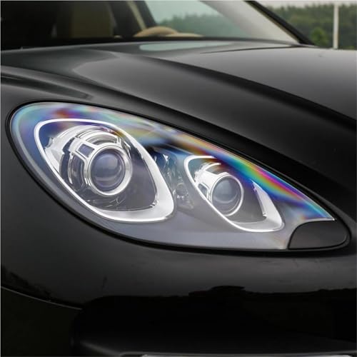 Lentilles pour phares avants en verre acrylique transparent pour Macan 2015 2016