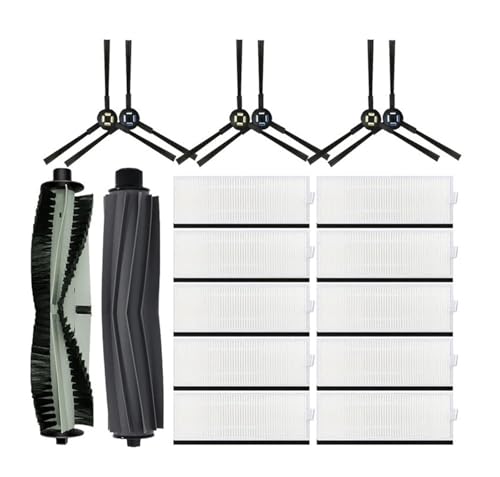 JINGDING Main Brush, Side Brush, Hepa Filter, Compatible for ILIFE T20s, Robot Vacuum Cleaner Accessories Spare Parts(Set a)