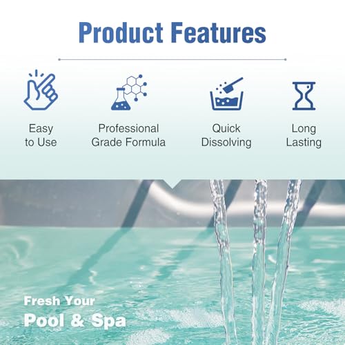 Image of Chlorinating Granules for Pools, Spas & Hot Tubs - Kills Bacteria & Algae, Fast-Dissolving Formula (5LBs)