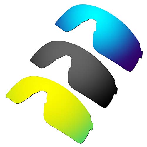 Verre Oakley EV-zero Blades lentille bleu noir or pour cyclisme et trail