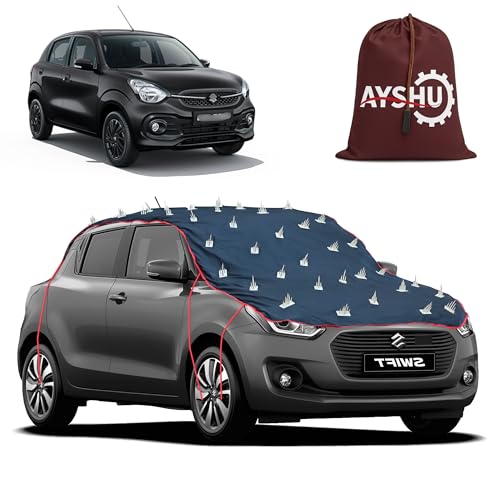 Image of AYSHU Water-Resistant Spike Car Cover for Maruti Suzuki Celerio - Protects from Dogs, Monkeys, Dust, Sunlight & UV - Full Roof Universal Fit
