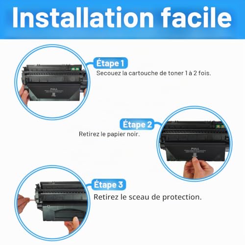Cartouche de Toner Compatible 49X Q5949X CRG 708 6000 Pages 2 Remplacement pour Laserjet 1320/ /1320TN3390MFP3392MFP1320nw/ /33903392 Neuf - vue 4