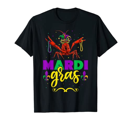 Mardi Gras Crawfish Beads - Camisa para niños y niñas Camiseta