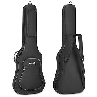 Donner Housse pour Guitare électrique de 39 pouces, Rembourrage de 12 MM en nylon indéchirable 600D, Double bretelles… - Les Beatles, Paul McCartney, John Lennon, RIngo Starr, George Harrison
