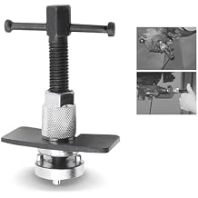 Pack-1 Car Brake Pad Adjuster, 5.39" x 3.74" Disc Brake Pad Replacement Tool, Disc Brake Adjustment Caliper Compression Tool, Universal for Most Cars Repair Accessories Silver & Black