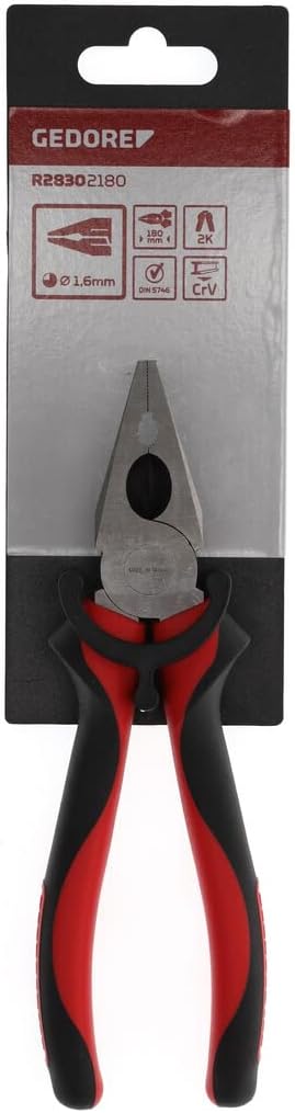 GEDORE RED Combination Pliers l.180mm 2C-Handle