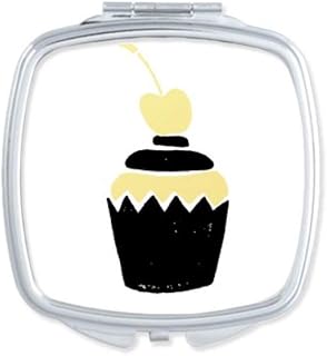 Love Cake Cheery Quote Style Mirror Square Portable Hand Pocket Makeup
