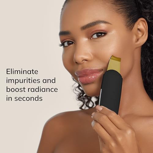 GESKE SmartAppGuided™ MicroCurrent Skin Scrubber & Blackhead Remover | 9 in 1 | Skincare tool | Pores cleaner | Anti-aging and cleansing | Professional face lift | Blackheads removal & extraction