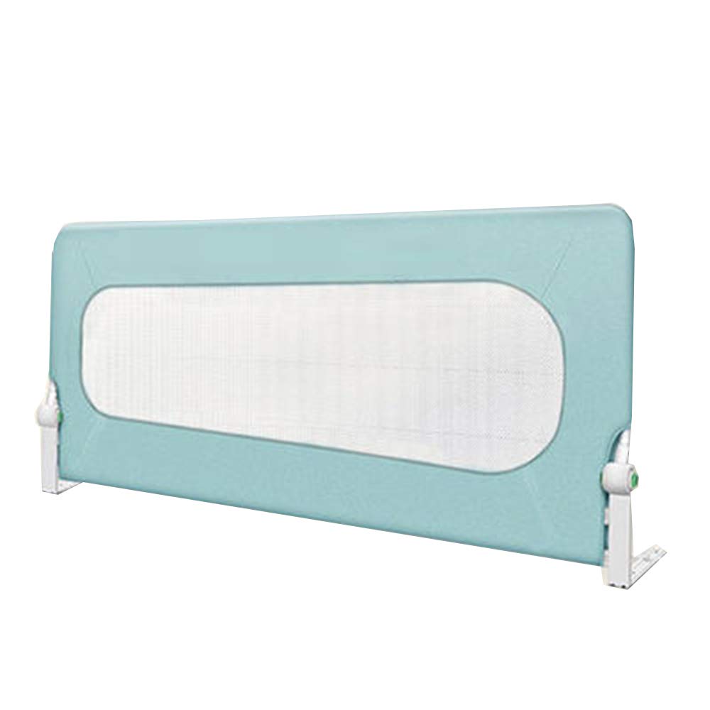 Couverture amovible anti-chute de lit 180cm verte pour enfant