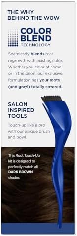 Clairol Permanent Root Touch-Up Kit, Dark Brown 4, 1 Application