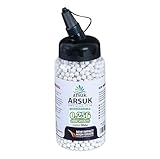 ARSUK Biodegradable 6mm Airsoft BBS 0.25g – White...