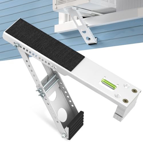 Cestluck Window Air Conditioner Support Bracket, Heavy Duty Up to 165 lbs, Indoor Installation with Drill Required Adjustable Window AC Bracket for Apartments & Houses, 17 Inch