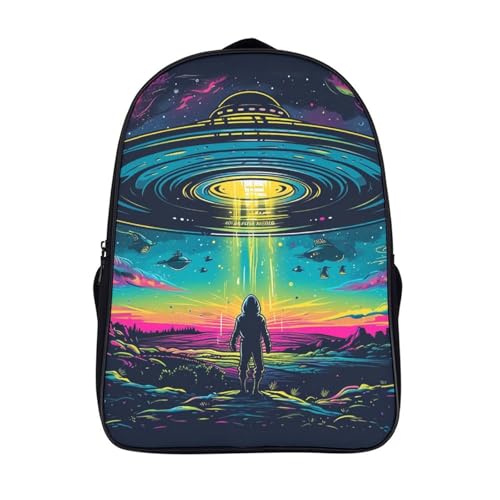Mochila escolar infantil 3D UFO para estudiantes de primaria