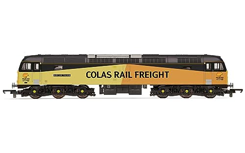 Hornby Diesel Train - R30045 RailRoad Plus Colas Rail, Class 47, Co-Co, 47749 'City of Truro' - Era 11 00 Gauge Locomotives for Train Set, Engine Models for Adults - 1:76 Scale Model Gift