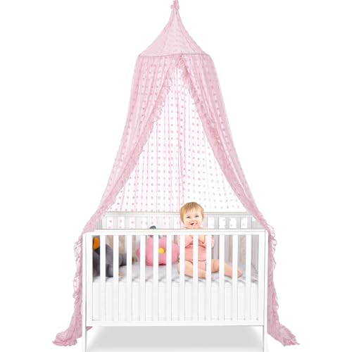 jiangcha Bed Canopy for Girls - Princess Bed Canopy -