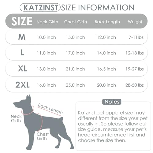 Katzinst Hundepullover Fleece Weste Dehnbares und Warmes Sweatshirt Hunde T-Shirt Hundepulli für Mittelgroße Hunde Pullover für Französische Bulldoggen Border-Collie Pitbulls Grau 2XL