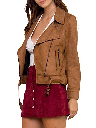 Simplee Apparele Donne e 'camoscio Chiudi Finto